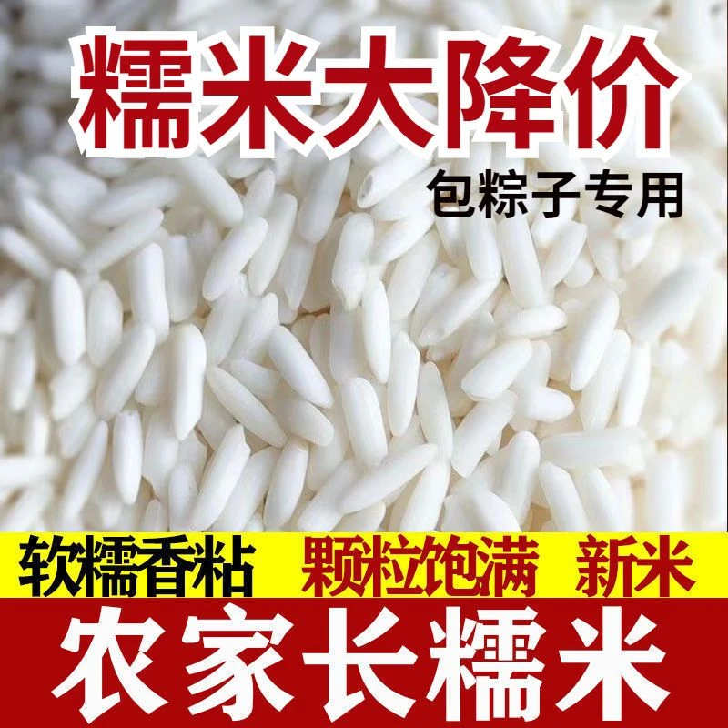 【大降价】新糯米长粒糯米批发大糯米新米包粽子长糯米香粘软糯江