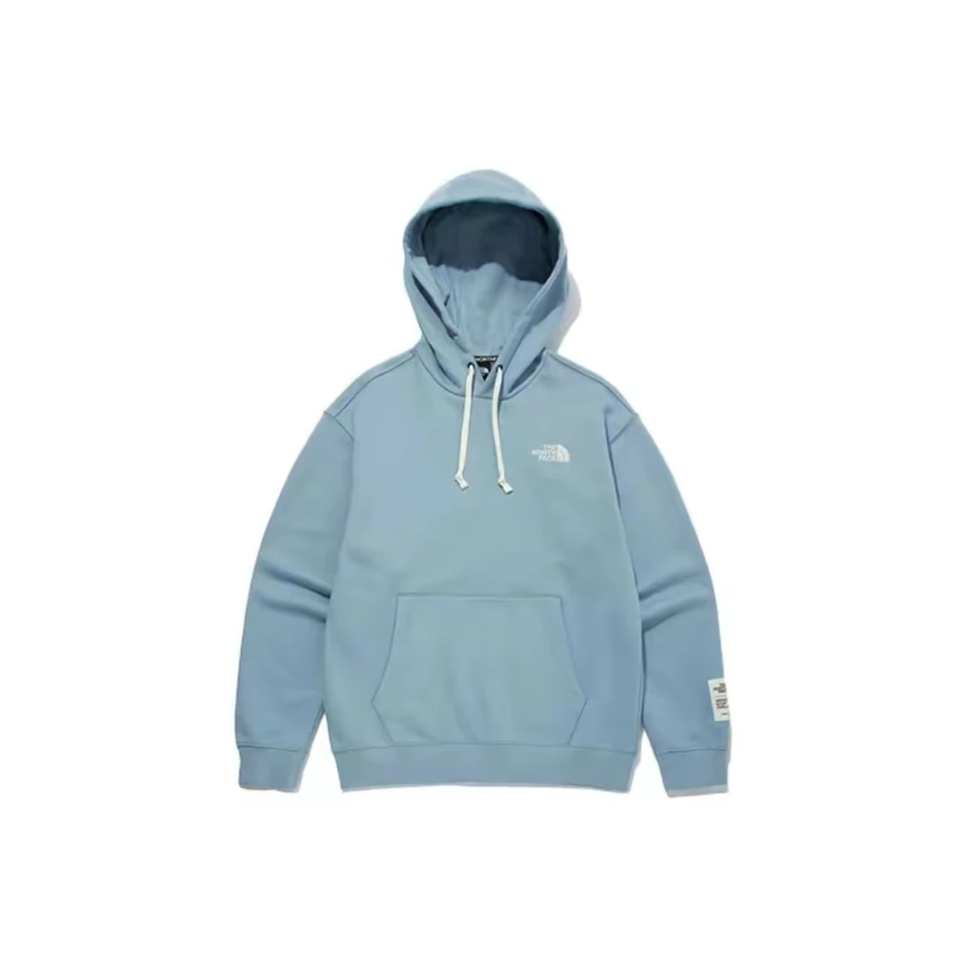 THE NORTH FACE /北面 休闲运动印花连帽长袖卫衣 情侣款 蓝色