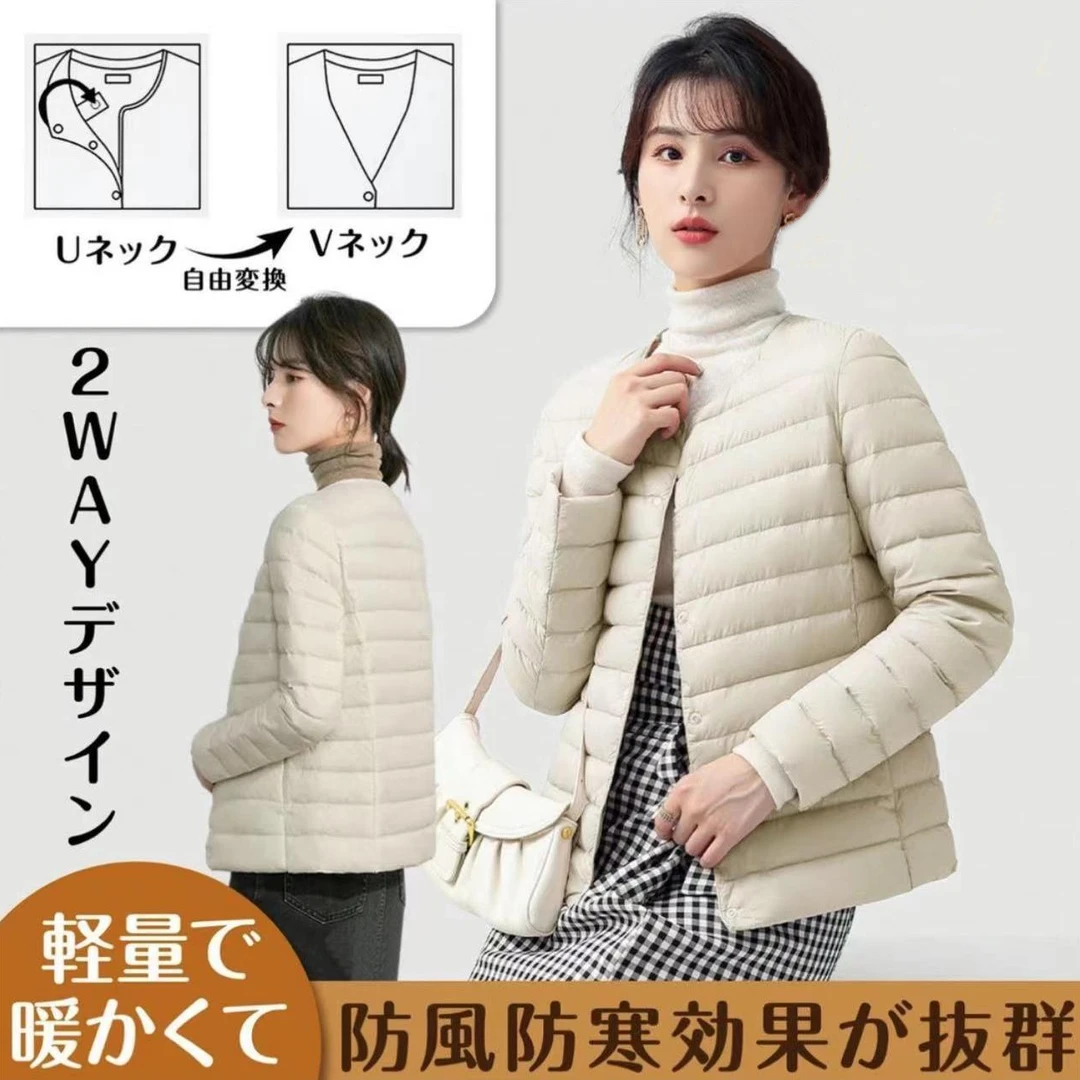 轻薄款内胆圆领女士轻便保暖品质女装上新返潮复古Z333