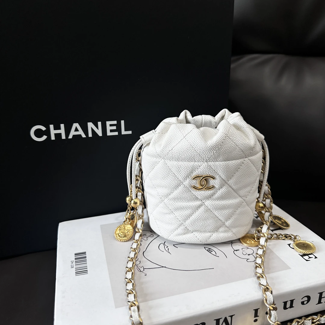 95新 Chanel/香奈儿 白金金币水桶