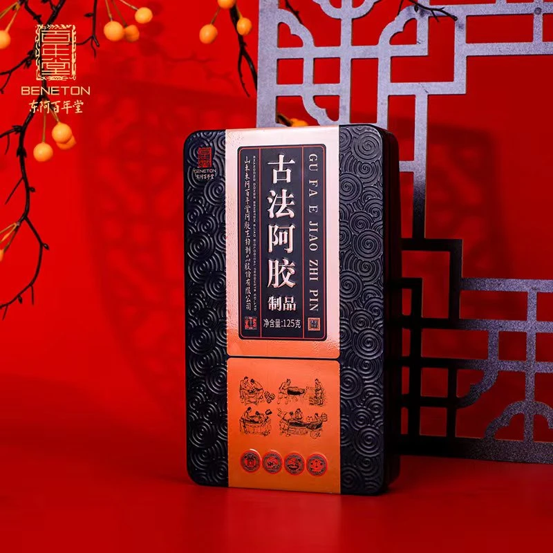 百年堂古法阿胶片山东东阿严选驴皮125g/盒