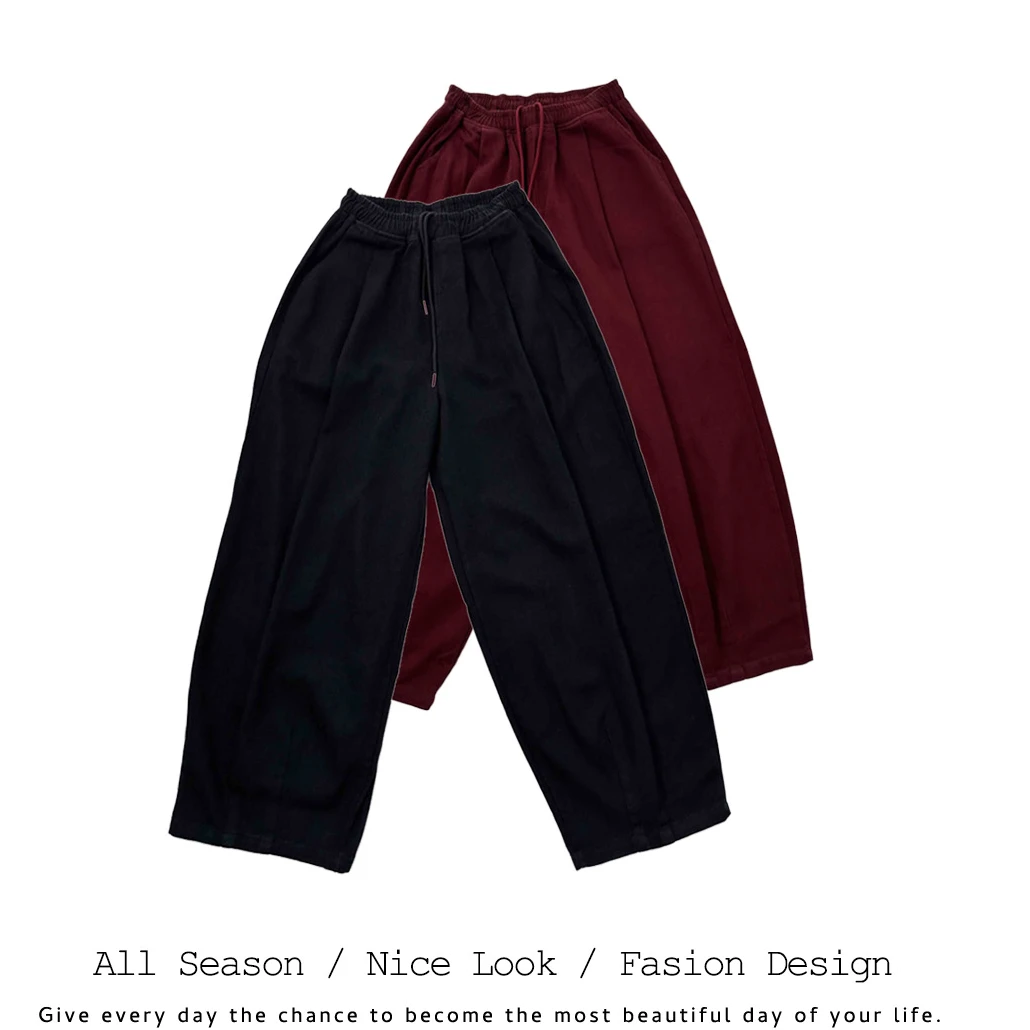 683/338/347/874  欧货时尚双色潮流休闲松紧腰长裤   款号#8571