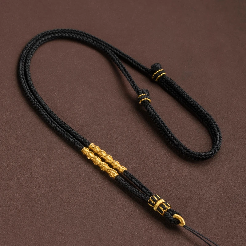 非金属吊坠 全手工编织可调节挂绳吊坠绳子项链绳高货绳吊坠挂绳