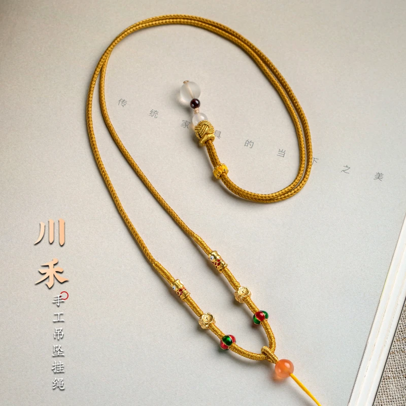 非金属布艺项链 手工绳子挂件绳编绳吊坠绳绳子