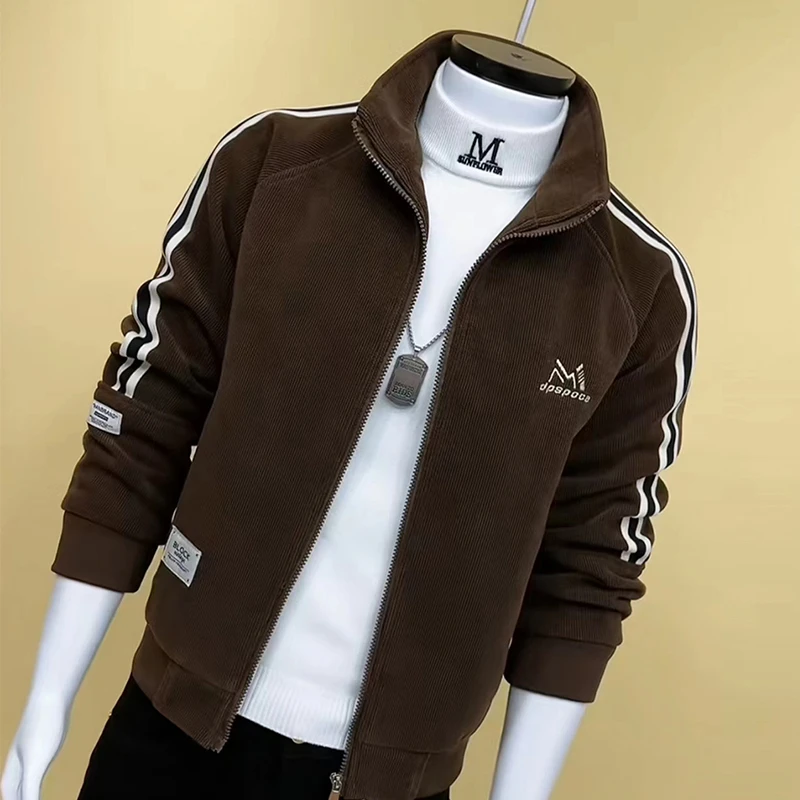 春秋季休闲男外套时尚奢侈百搭立领外套男秋季成熟痞帅男装男士