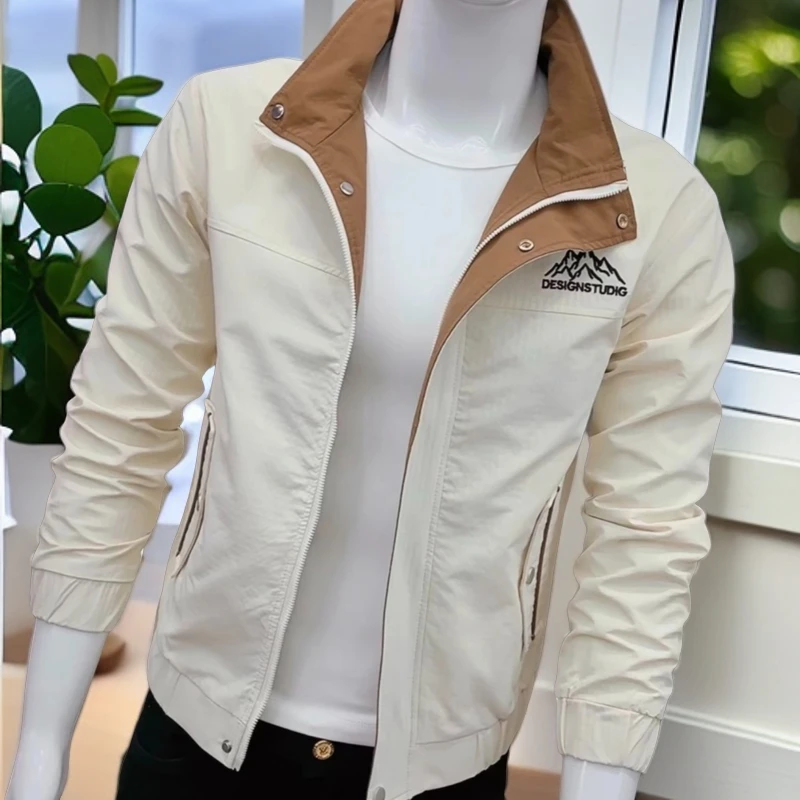 新款春秋休闲男士外套立领拉链潮流韩版初秋穿搭百搭工装男款上衣