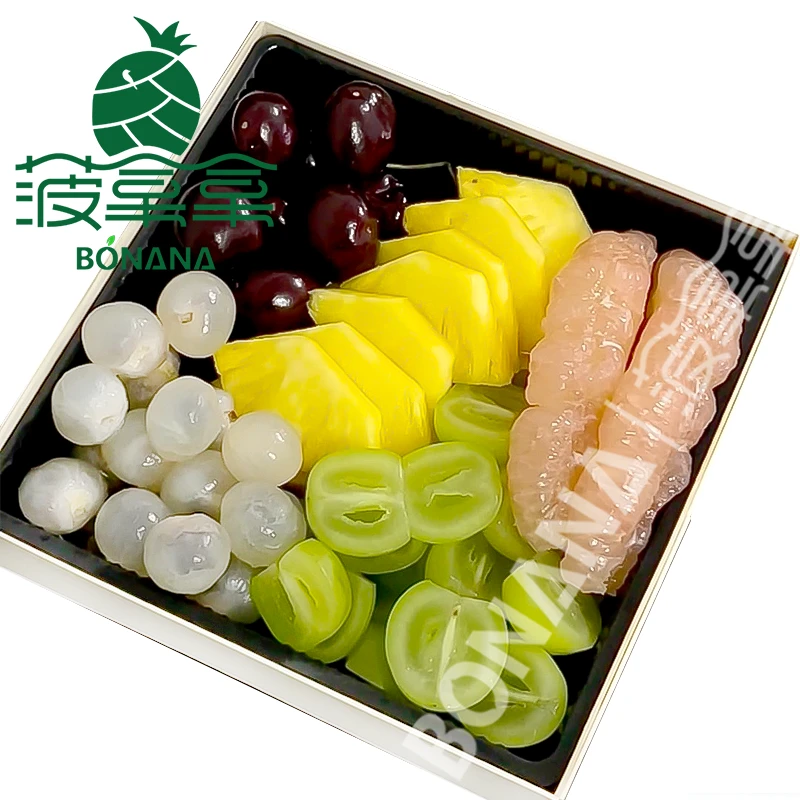 【水果盒子】泰柚+美早樱桃+凤梨+阳光玫瑰/青提+剥肉龙眼 550g