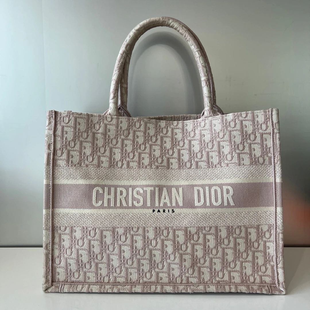 95新 DIOR/迪奥 粉托特中号包 98新 陈辰奢选