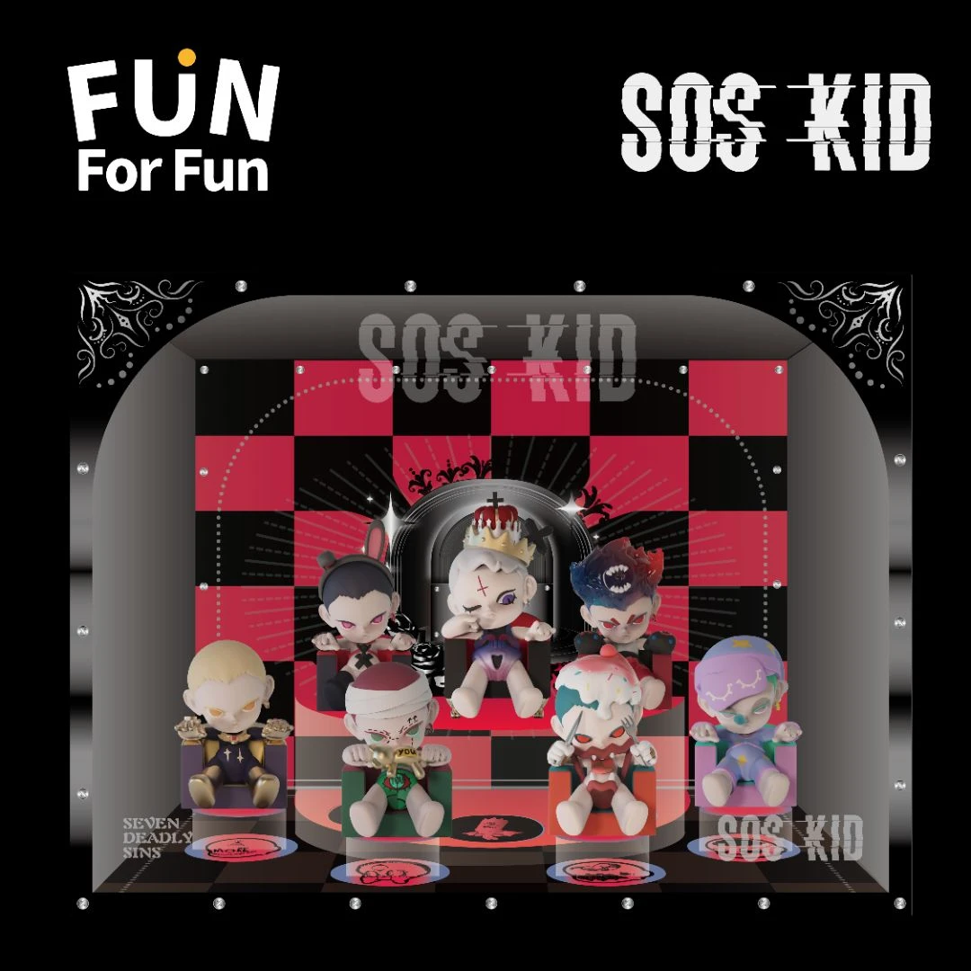 FunForFun 灾难小孩SOS KID三代七宗罪系列展示盒【可拆卸】