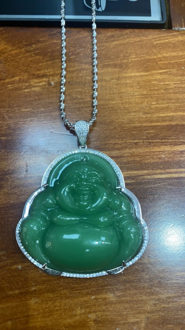 坠链均925银 银链 S 925 银项链大面佛公男女款项链！！