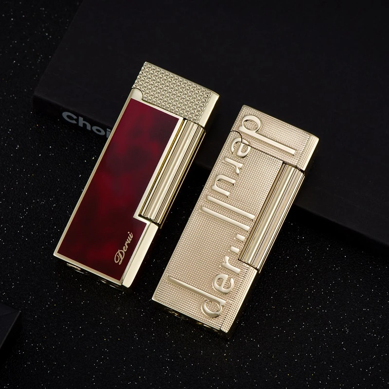 网红新款砂轮明火充气打火机侧打磨轮窄版男士高端个性创意打火机