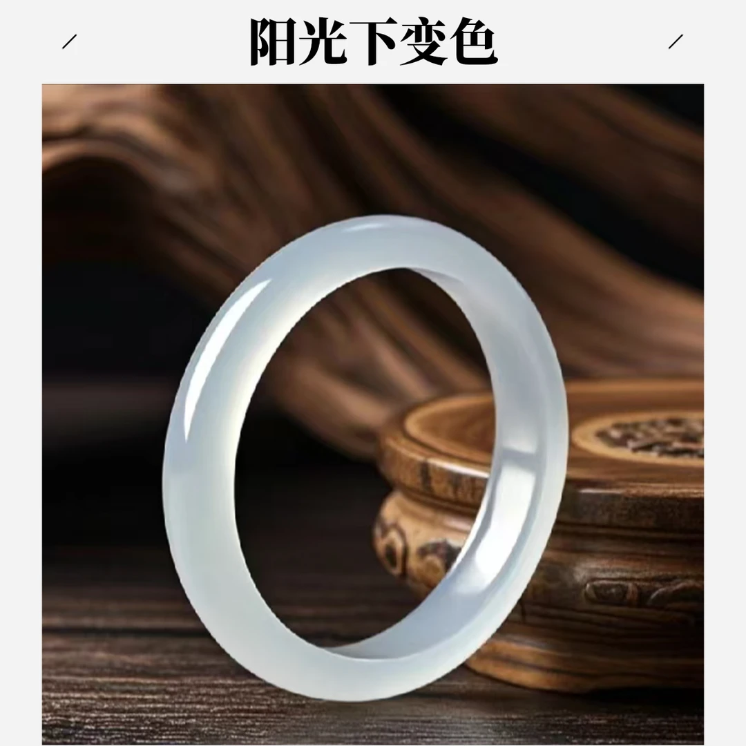 高端手镯白月光血龙阳光变色镯子精手镯可以女款变色手镯