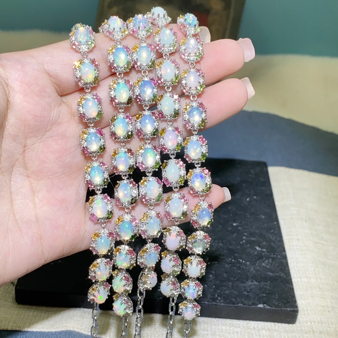 S925银欧泊手链时尚气质精美轻奢贵气多样性发货1件