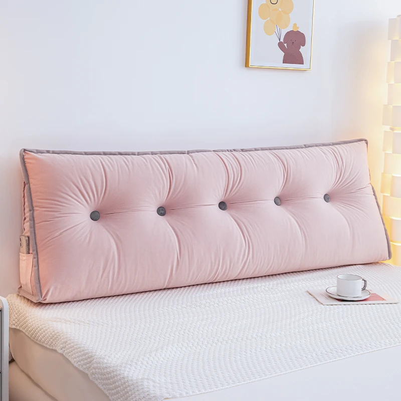 卧室榻榻米软包三角可拆洗靠垫床上玩手机大靠背儿童卧室防撞靠枕