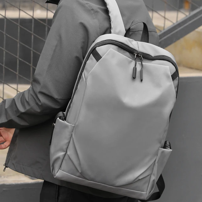 简约双肩包男女背包适用于14寸电脑轻便简易20升学生旅行书包休闲