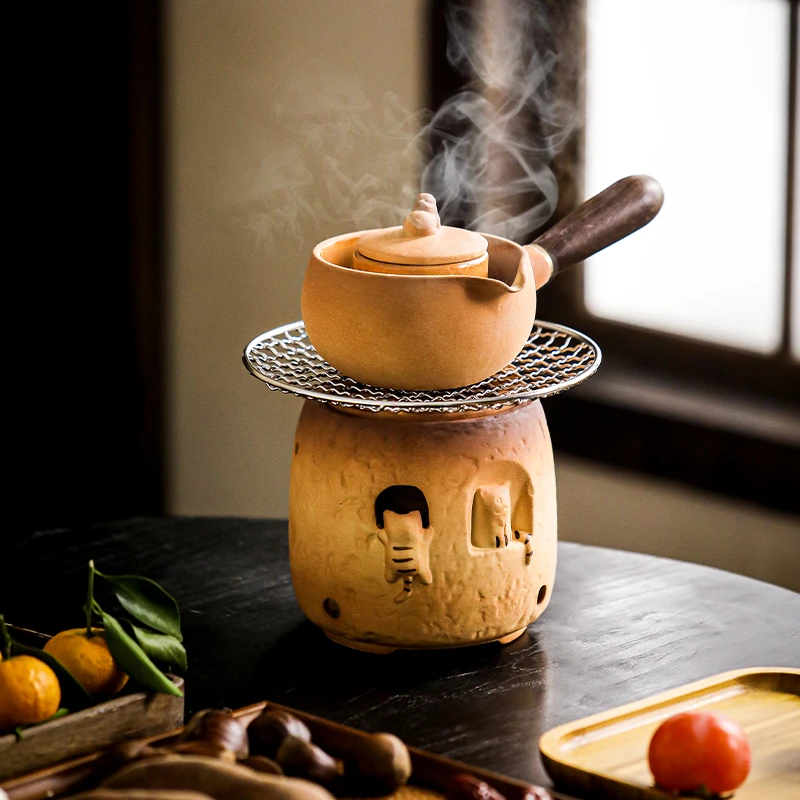 心灵屋罐罐茶围炉煮茶一套炭炉子小泡茶炉暖泡茶炉室内烧炭火茶桌