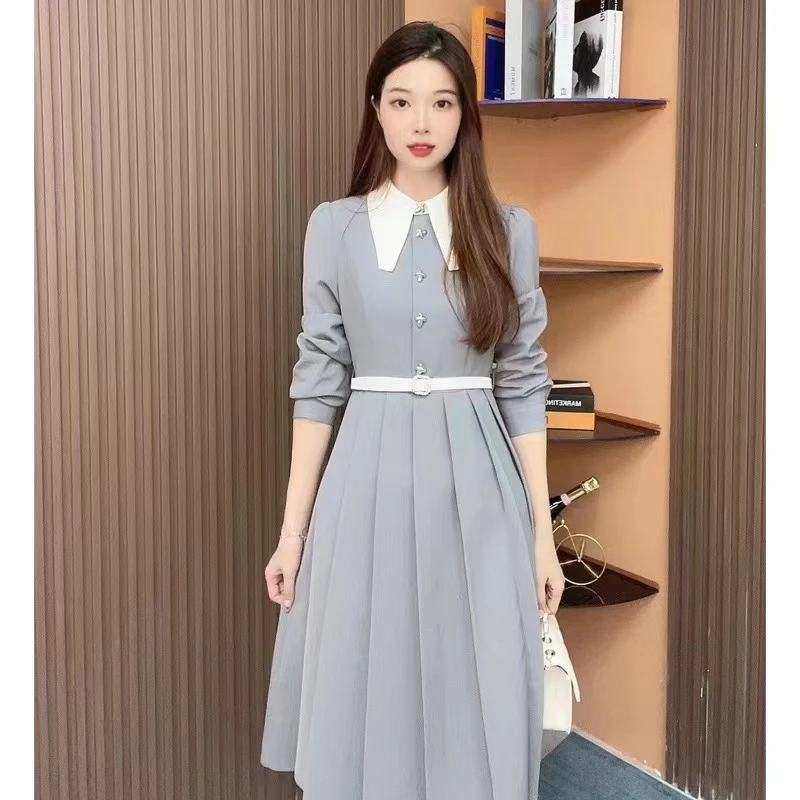 【古蔓诗】7856经典时尚百搭连衣裙2024年新款女高级感