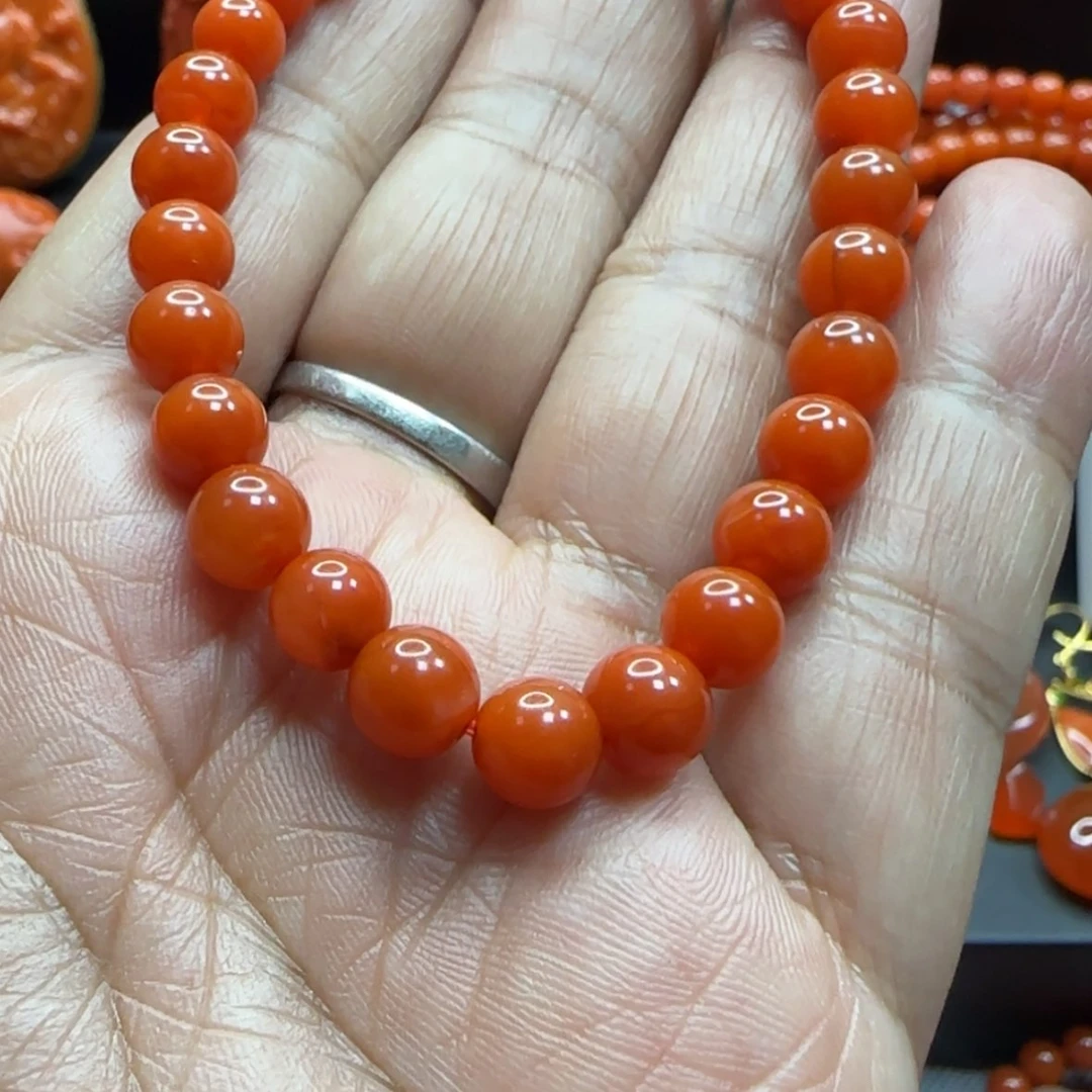 【闪购商品】南红玛瑙手链未镶嵌小**莎