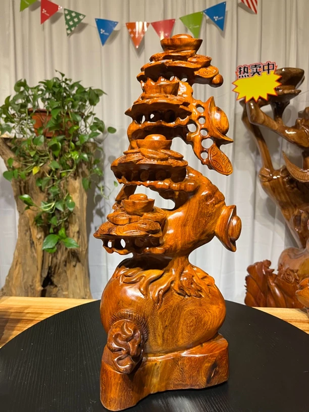 缅甸花梨摇钱树招财树