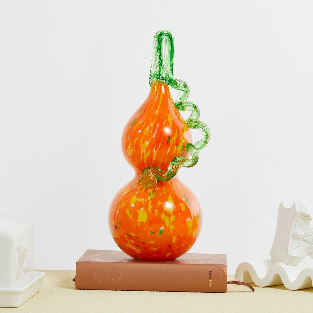 手工琉璃摆件【红葫芦】琉璃葫芦电视柜酒柜玄关摆件