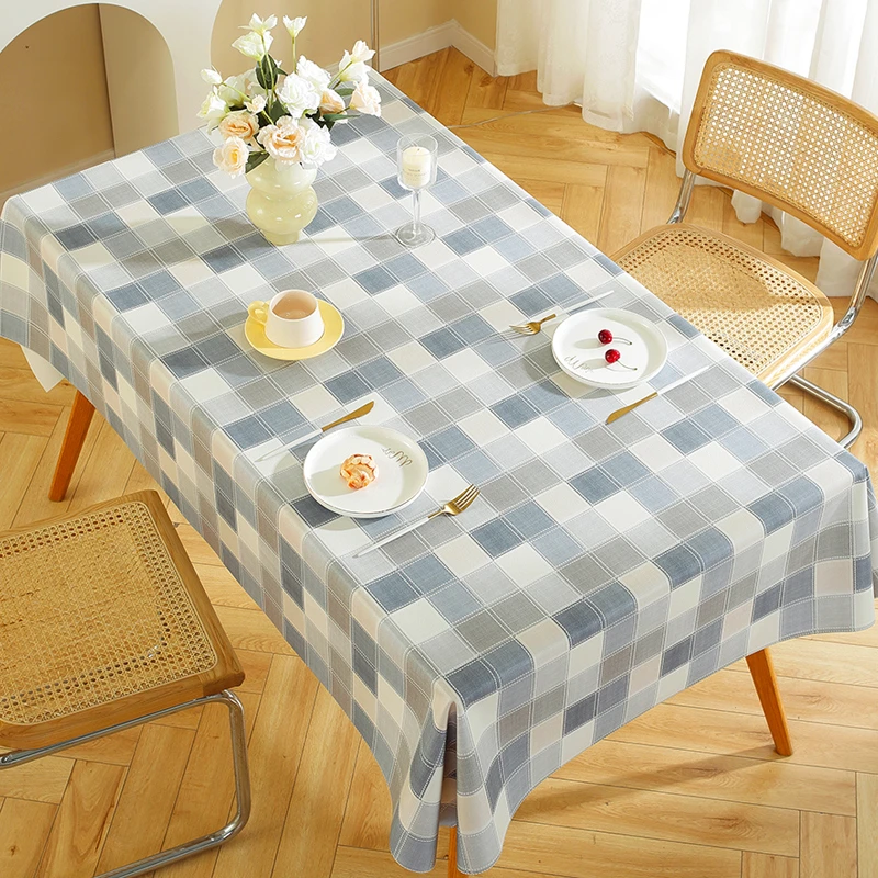羊脂柔PU无味防烫防油餐桌桌布桌垫简约现代法式环保桌布高端免洗