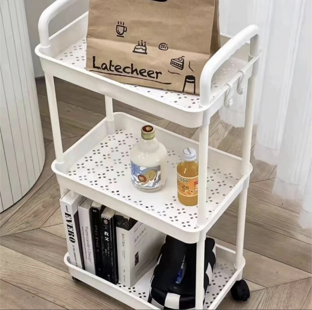 夹缝小推车宿舍零食收纳架家用厨房床头可移动置物架加宽