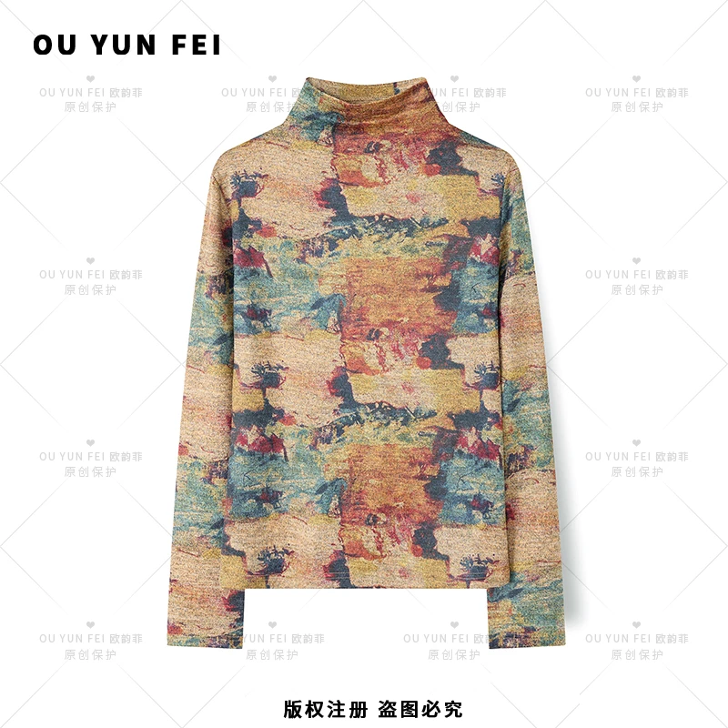 【艺术美学】秋冬百搭女士气质时尚休闲短款轻奢宽松针织衫B1123