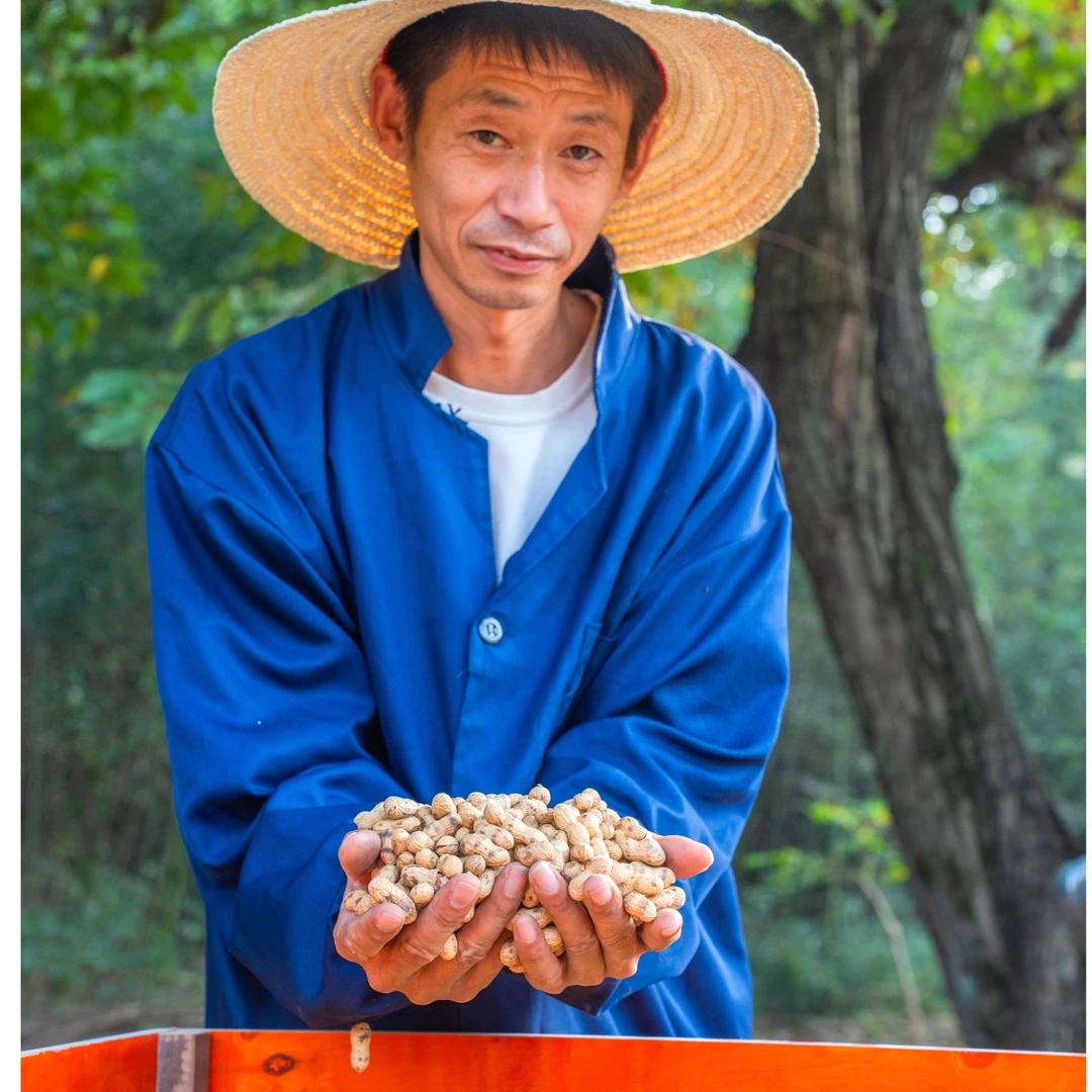 农家柴火炒土花生