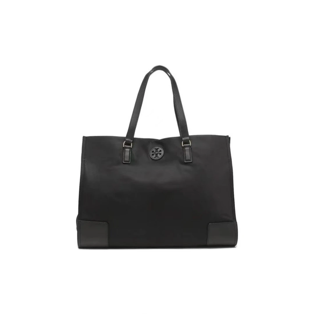 TORY BURCH 汤丽柏琦 ElIa 大容量托特 单肩包 黑色 43*31