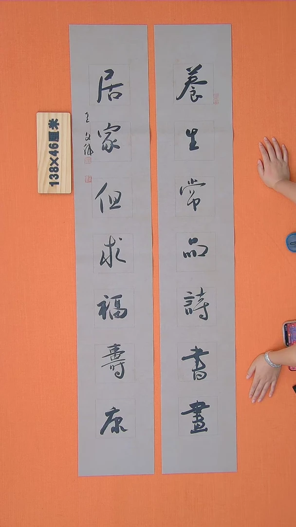 【闪购商品】书法25书法王老师作品138*46