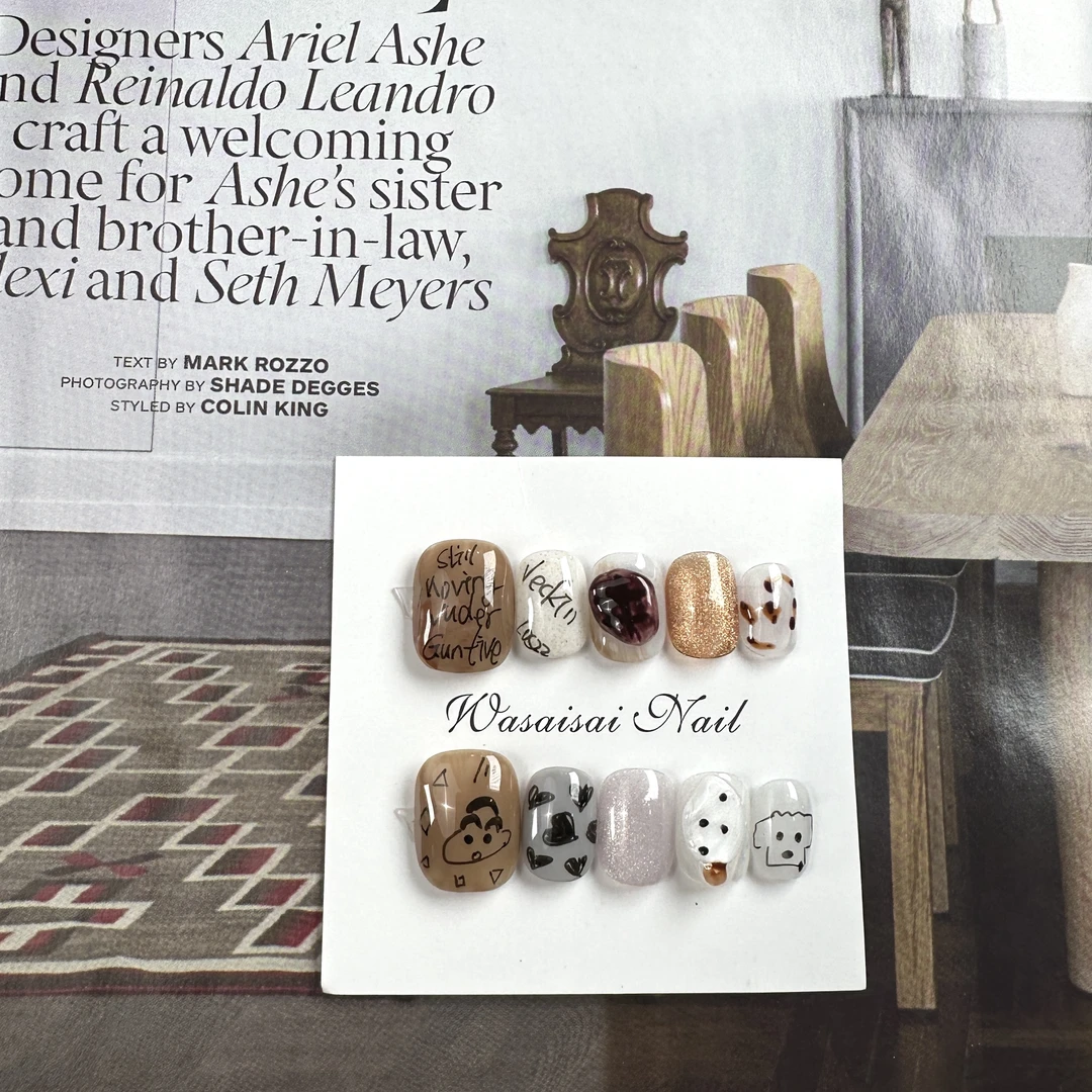 【蛋糕小新】孤品no退 哇噻噻轻奢纯手工美甲高级气质穿戴甲显白