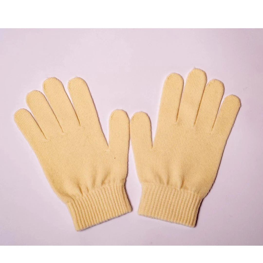 羊绒手套羊绒五指手套保暖加厚纯色分指暖手套秋冬季男士女士