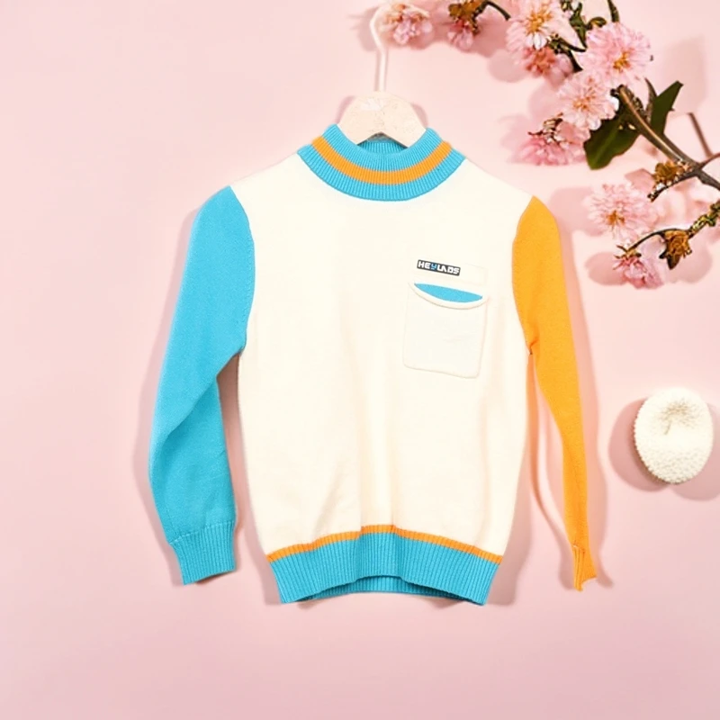 C2-1232生儿童春秋百搭加内衬毛衣(41159)