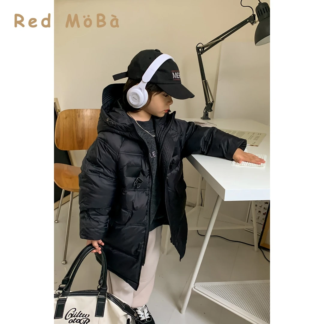 【现现】童装男儿童连帽棉服加厚2024冬装新款中大童外套潮MMY84013
