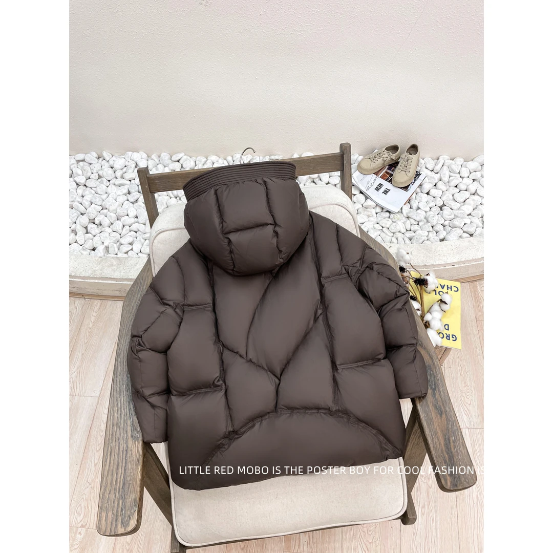 【现现】童装儿童新国标90白鸭羽绒服2024冬季新款男童外套MMY84618