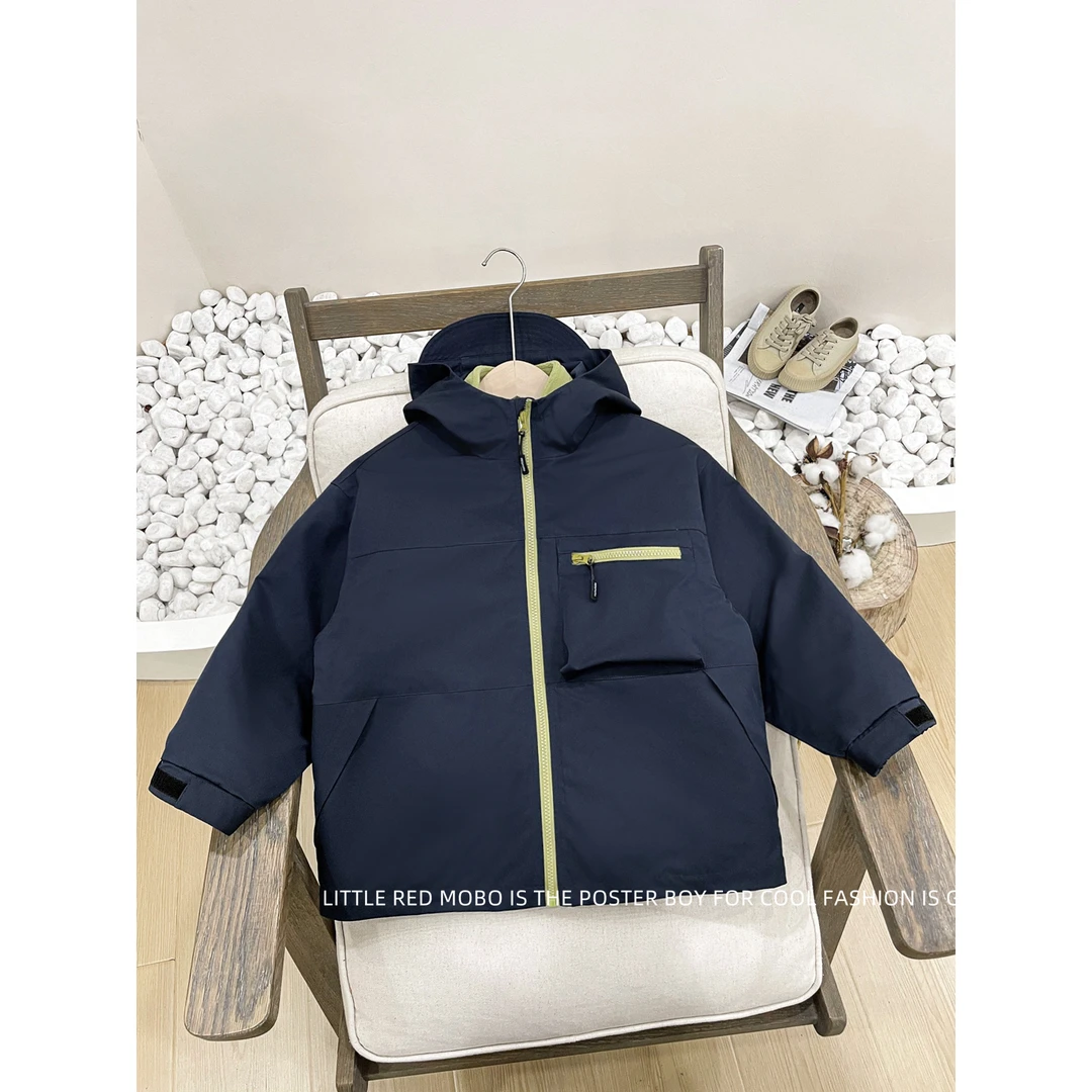 【现现】亲子款童装中大儿童男三合一外套2025冬装新款潮MMY841319