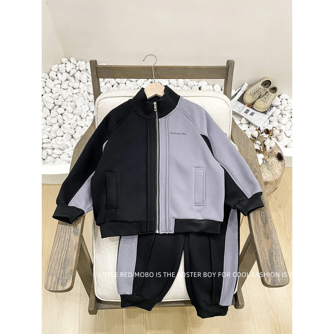 【现现】亲子款童装儿童洋气加绒加厚套装2024年冬款MMT84908