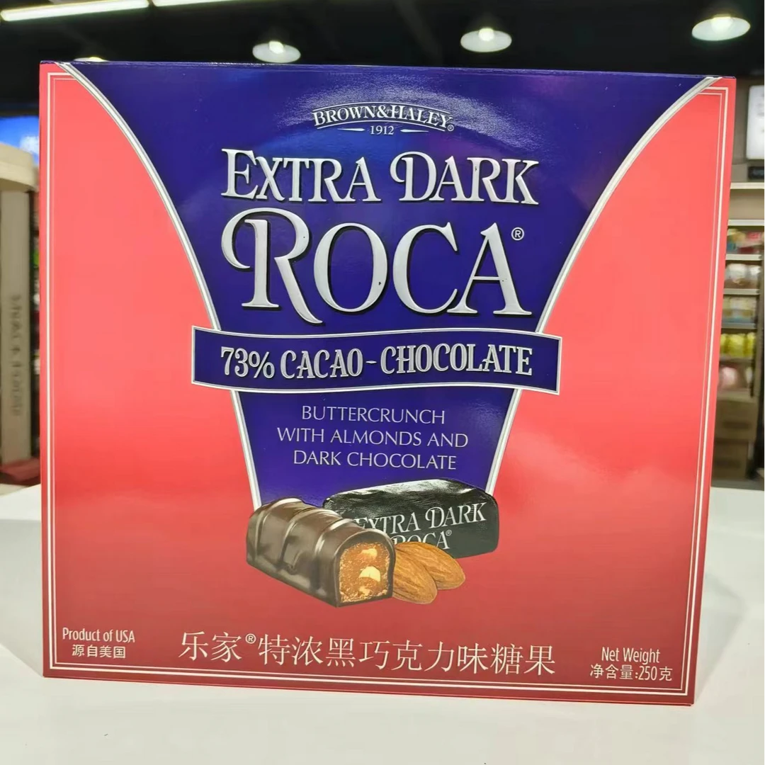 【2025-03-11】美国进口乐家特浓黑巧克力味糖果250g