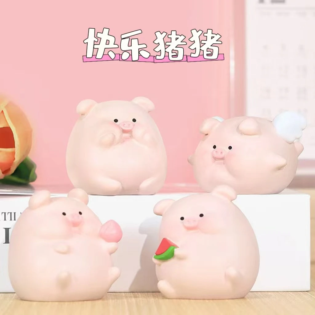 5(许愿+对对碰)快乐猪猪DIY手工立体摆件
