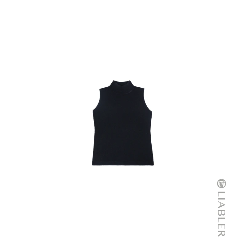 LIABLER/励【风眠】2025春夏半高领无袖背心 LSS24927J