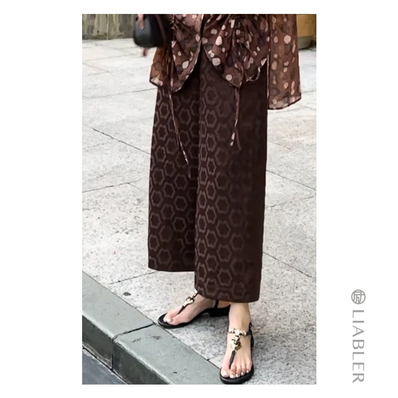 LIABLER/励【梨华】24春夏复古中式国风民族风裤子 LSS24980T