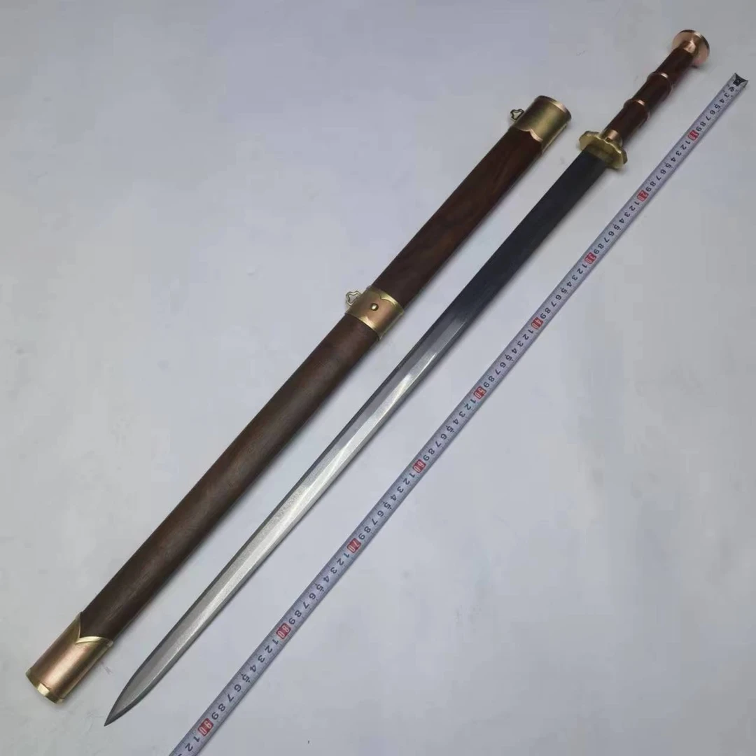 [九剑堂]紫铜黄铜越王剑大马一体龙骨工艺品摆件收藏未开刃