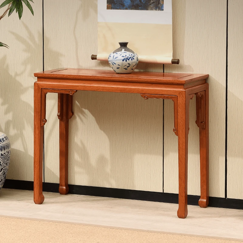 老挝HL马踢腿条案 玄关桌新中式供桌家用简约实木