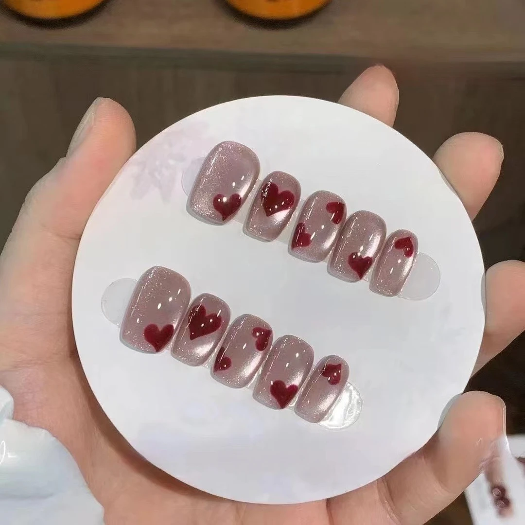 【红妆心动】MO茉纯手工定制美甲可拆卸穿戴甲