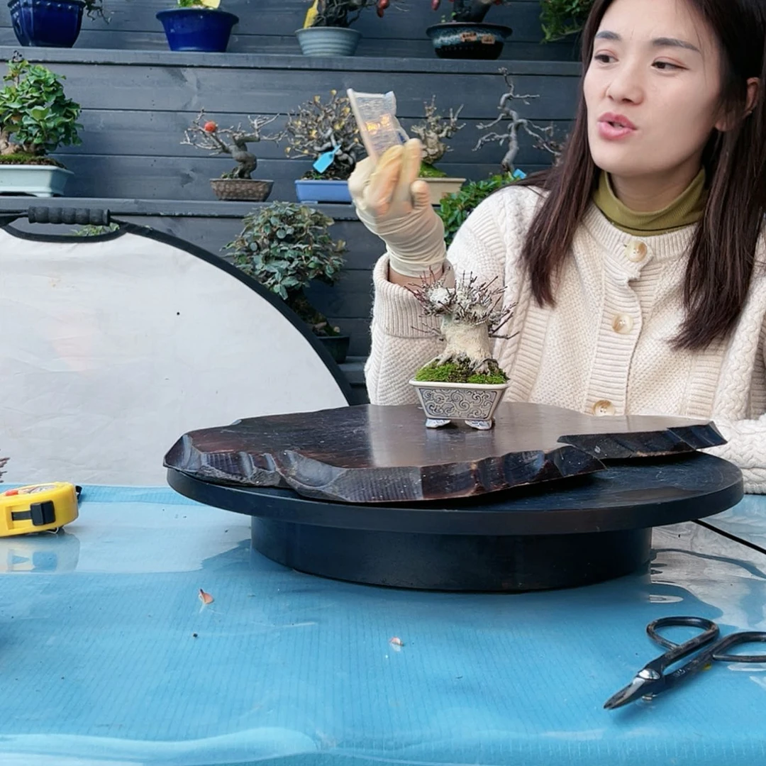 【闪购商品】1青花釉下彩的一颗小长方手绘花盆。