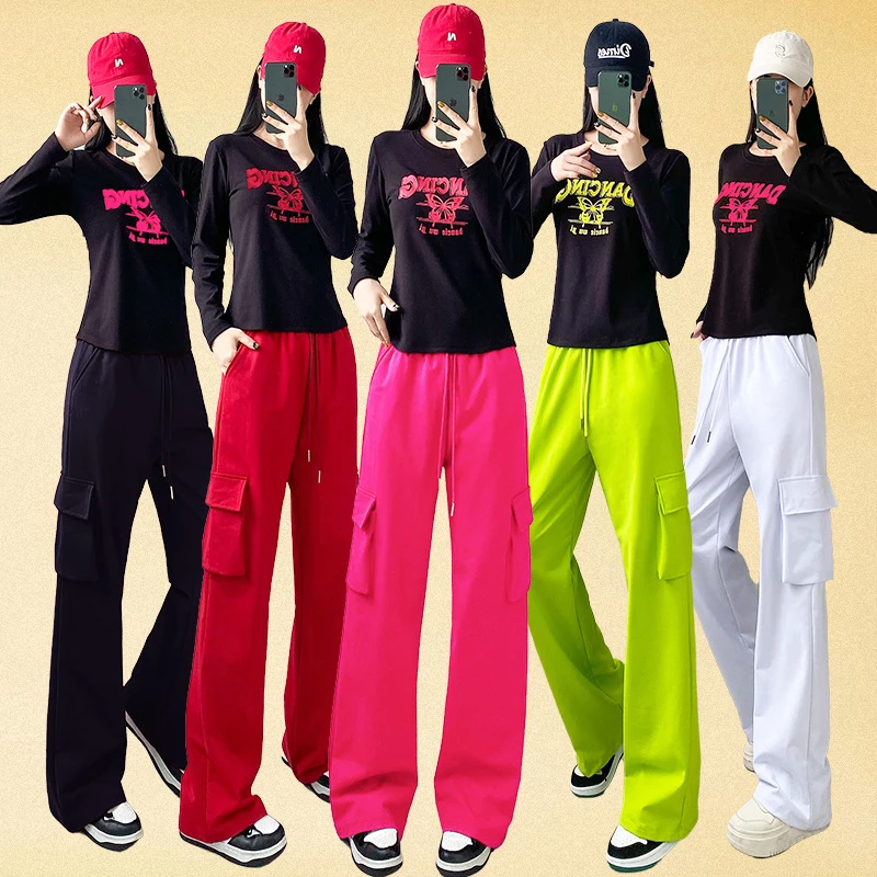 广场舞服装新款曳步舞加绒运动装套装杨丽萍长袖健身跳舞蹈衣服女