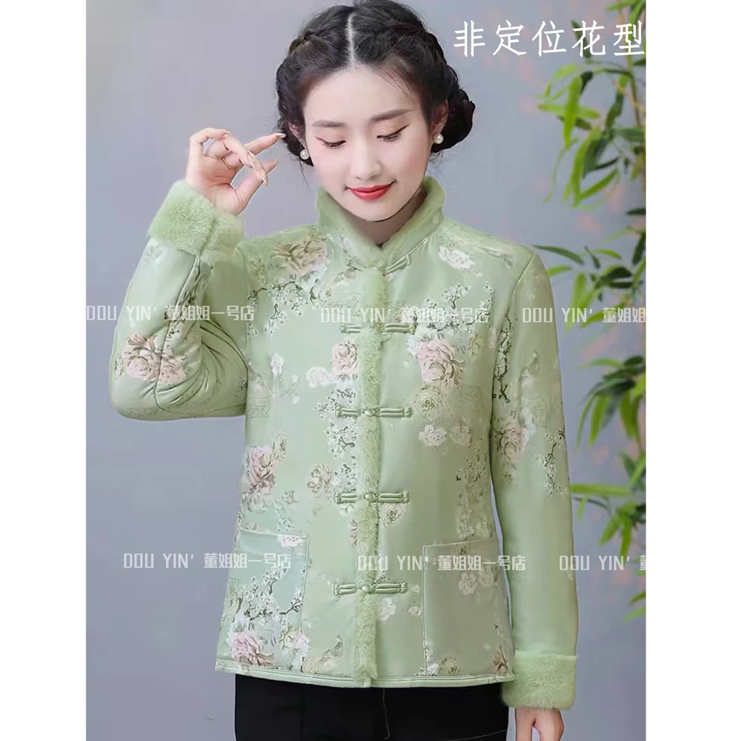 1022冬季新款气质中式国风棉衣