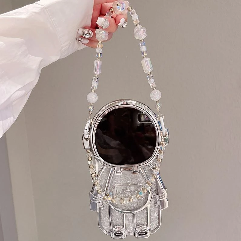 立体宇航员镜头盖支架苹果14手机壳iPhone13promax新款女12夏天手