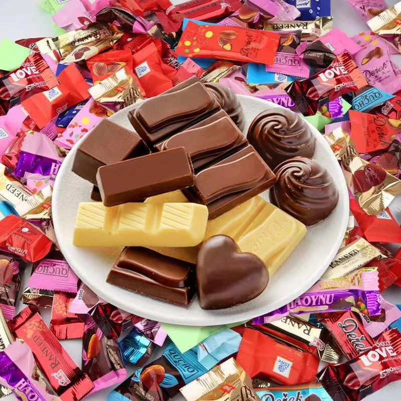 【一箱100块左右】巧克力夹心无夹心混合装