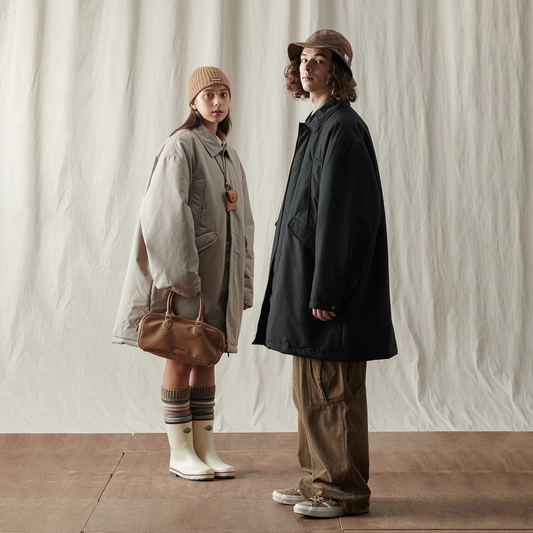 NOTHOMME Teflon三防秋冬巴尔马肯中长款保暖风衣棉服外套男